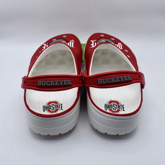 Crocs Ohio State Buckeyes Classic Clog Unisex M10/W12 Red White NWT 209606-100 main image 7